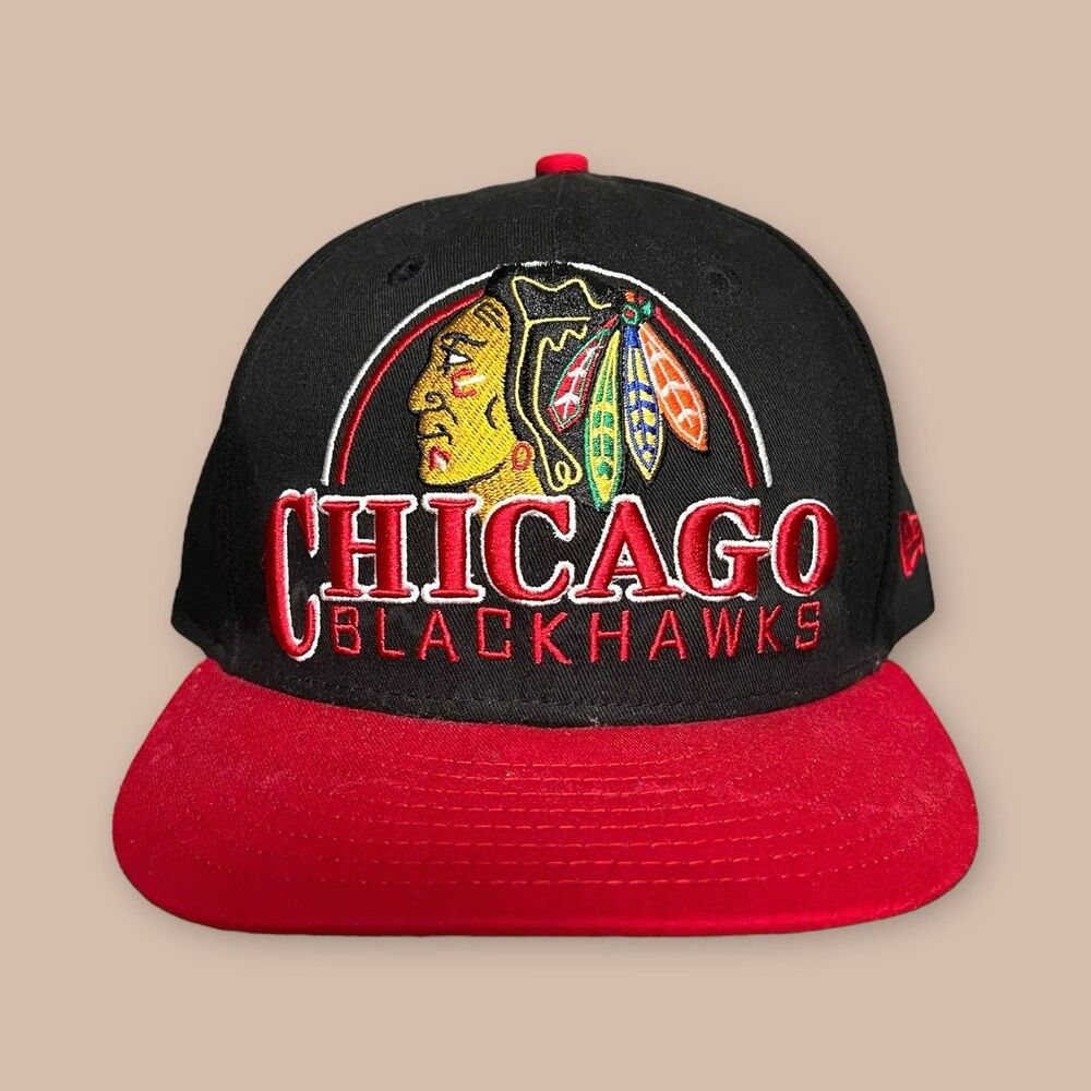 Chicago Blackhawks New Era 9FIFTY Snapback Hat Cap M-L Adjustable Snapback
